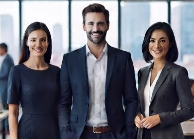 Corporate uniform employees